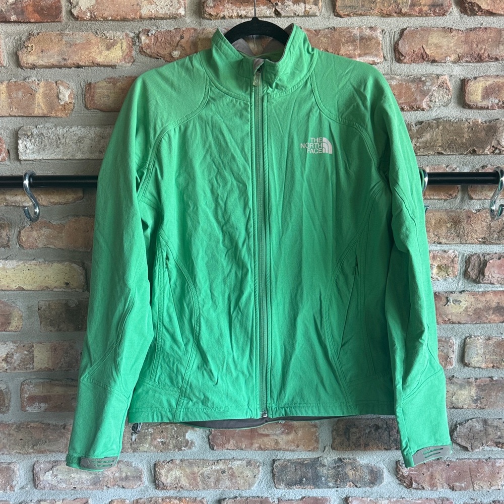 The North Face Vibrant Green Full-Zip Lightweight Jacket